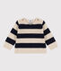 Babypullover aus Woll und Baumwollstrick