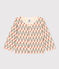 Baby-Cardigan aus bedrucktem dichtem Jersey weiss AVALANCHE/ MULTICO
