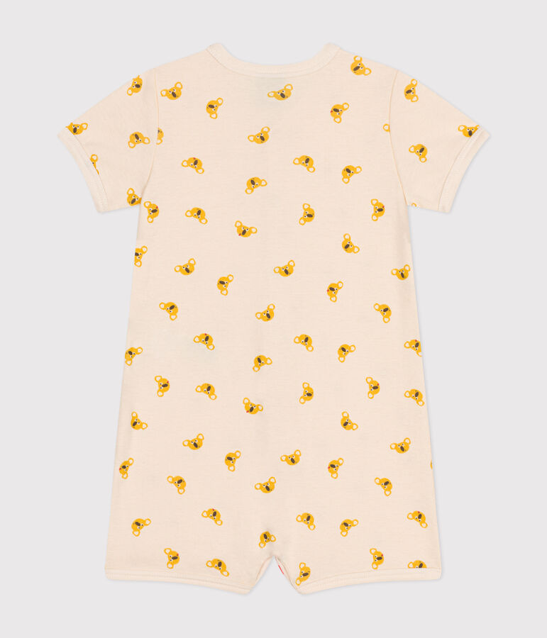 Baby-Kurzoverall aus Baumwolle mit Koala-Printmotiv naturfarben/vielfarbig