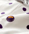 Baby-Hose aus Molton f&uuml;r M&auml;dchen weiss/vielfarbig