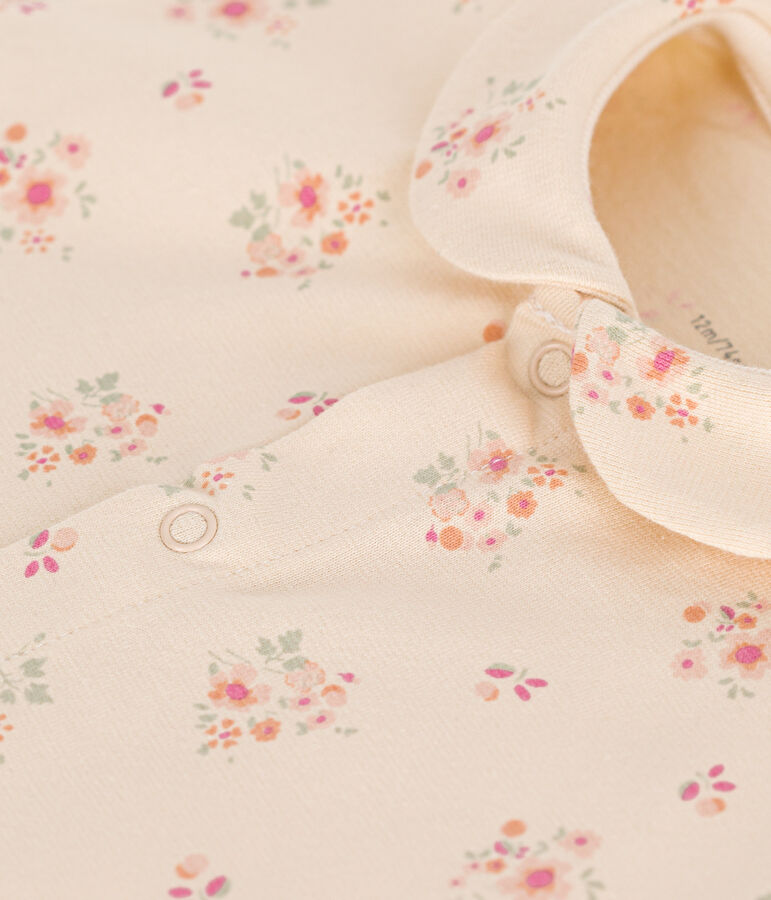 Kurzer Baby-Overall aus leichtem Jersey naturfarben/vielfarbig