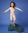 Snugfit-Kinderpyjama aus Bio-Baumwolle mit rosafarbenem Herzmotiv für Mädchen rosa MINOIS/weiss MARSHMALLOW