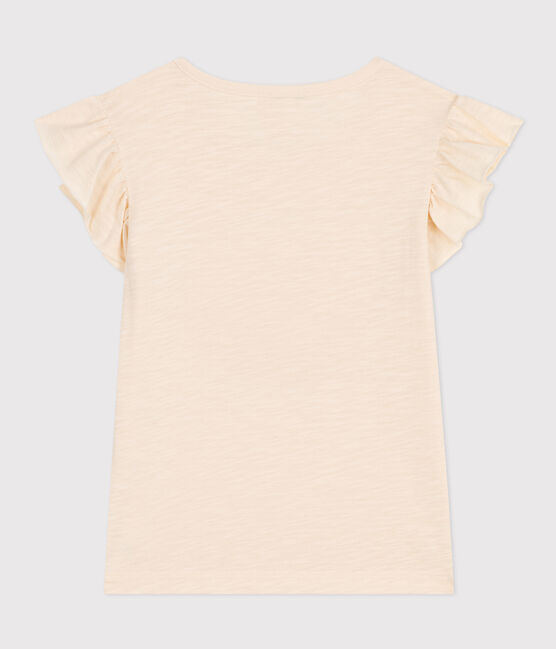 T-Shirt aus geflammtem Jersey Kinder/Mädchen naturfarben AVALANCHE