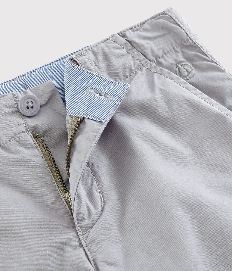 Kinder-Bermuda aus Sergestoff f&uuml;r Jungen grau