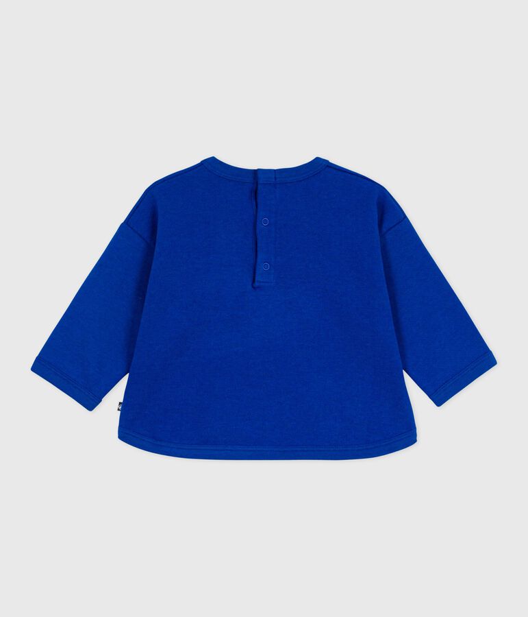 Baby-Sweatshirt aus Baumwolle mit Walmotiv blau