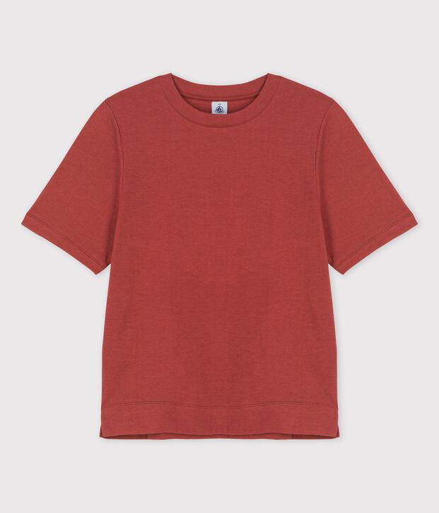 Damen-T-Shirt DAS BOXY DOPPELJERSEY braun