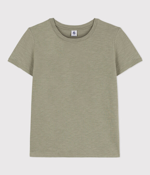 T-Shirt LE DROIT aus Baumwolle mit Rundhalsausschnitt gr&uuml;n