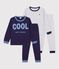 Set Kinder-Pyjamas aus bedruckter Baumwolle vielfarbig