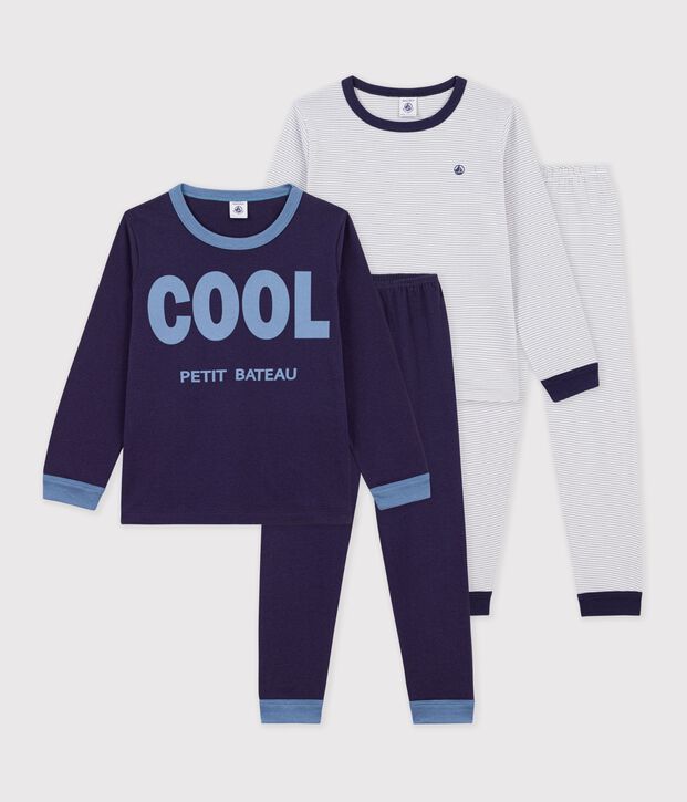 Set Kinder-Pyjamas aus bedruckter Baumwolle vielfarbig