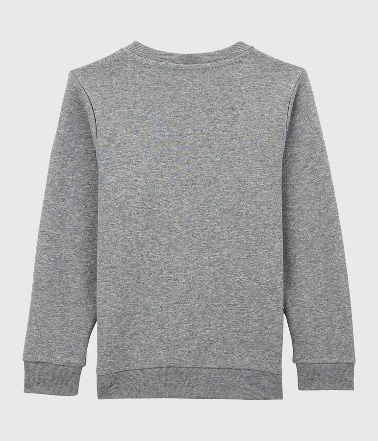 Kinder-Sweatshirt aus Molton f&uuml;r Jungen grau SUBWAY CHINE