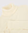 Unterziehpullover aus Wolle und Baumwolle für Damen weiss MARSHMALLOW