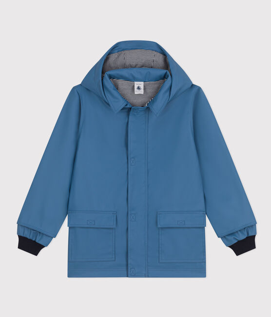 Ikonische Regenjacke für Kinder blau BEACH
