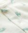 Baby-Bodyjama aus Bio-Baumwolle weiss MARSHMALLOW/ HERBIER