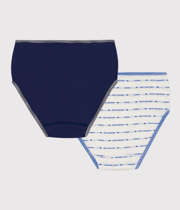 2er-Set Taillenslips aus Baumwolle f&uuml;r Damen vielfarbig