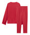 Pyjama aus Doppeljersey und Rippstrick für Mädchen rot TERKUIT/gelb OR