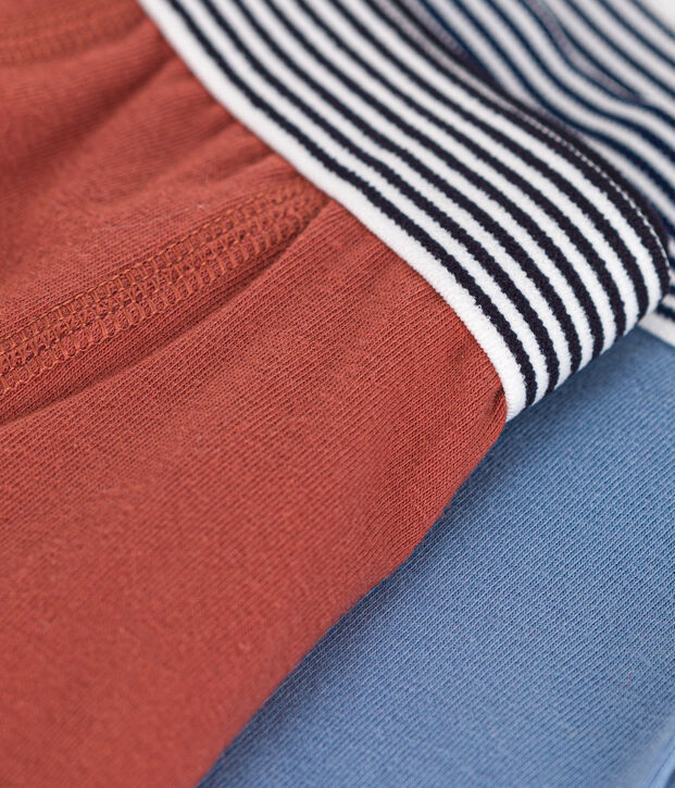 2er-Set Kinder-Boxershorts aus Baumwolle und Elastan vielfarbig