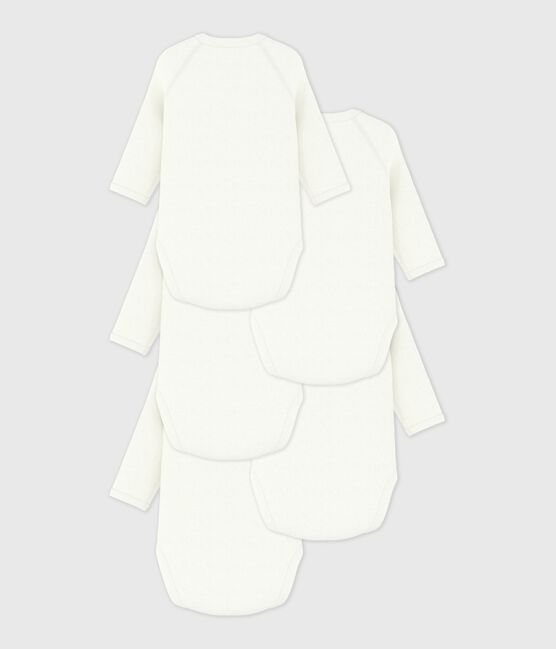 Set langärmelige Wickelbodys aus einfarbiger Baumwolle variante 1