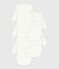 Set langärmelige Wickelbodys aus einfarbiger Baumwolle variante 1