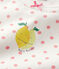 Kinder-Kurzpyjama aus Baumwolle mit rosafarbenem Polka-Dot-Muster für Mädchen weiss MARSHMALLOW/rosa GRETEL