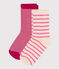 2er-Set gestreifte Kindersocken aus Baumwolle variante 2