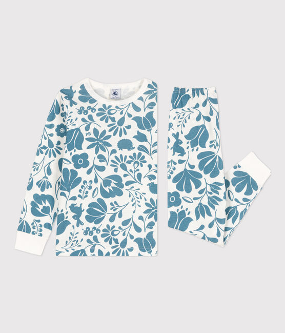 Kinderpyjama aus Baumwolle weiss MARSHMALLOW/ ROVER