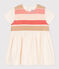 Kurz&auml;rmeliges Baby-Kleid f&uuml;r M&auml;dchen naturfarben/vielfarbig