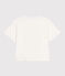 Damen-T-Shirt LE BOXY aus Baumwolle weiss MARSHMALLOW