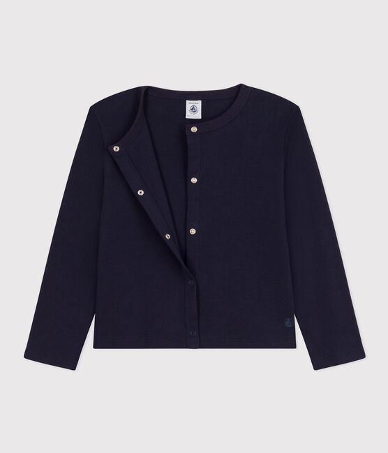 Kinder-Cardigan aus Baumwolle für Mädchen blau SMOKING
