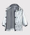 Silberfarbene Kinder-Regenjacke für Mädchen/Jungen grau ARGENT