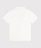 Kurzärmeliges Kinder-Poloshirt aus einfarbiger Baumwolle  weiss MARSHMALLOW