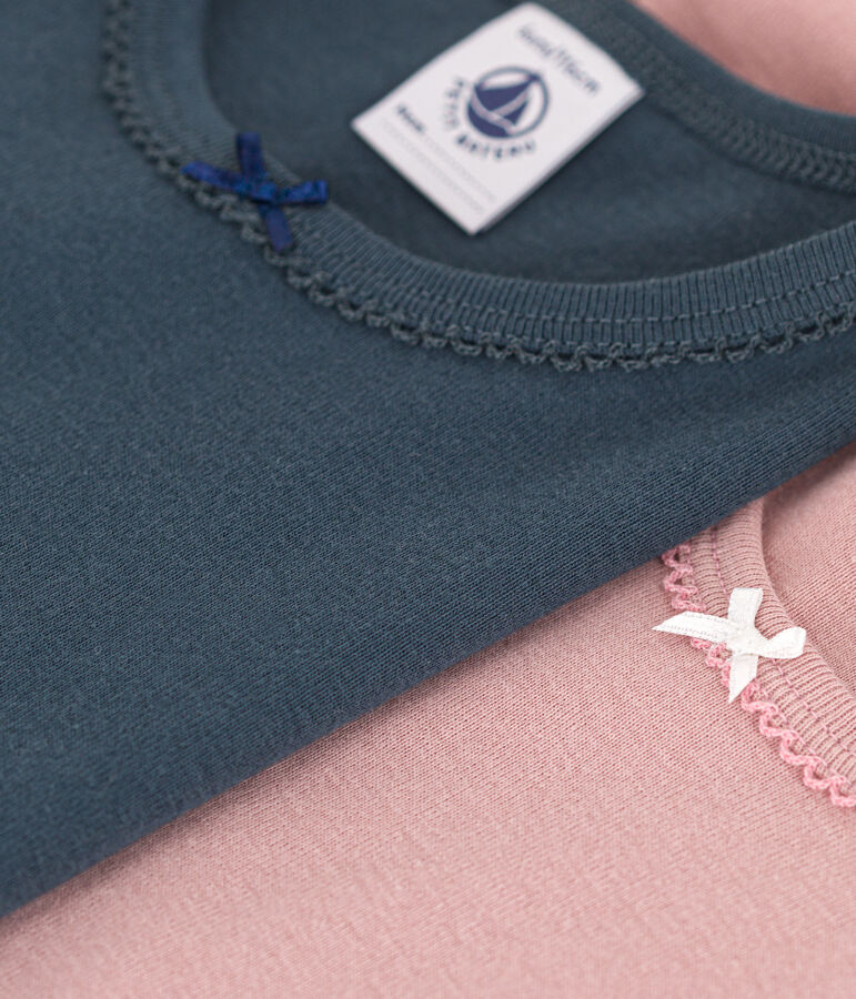 2er-Set kurz&auml;rmelige T-Shirts aus Baumwolle f&uuml;r M&auml;dchen vielfarbig