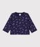Baby-Cardigan aus Baumwolle mit Blumenmuster blau/vielfarbig