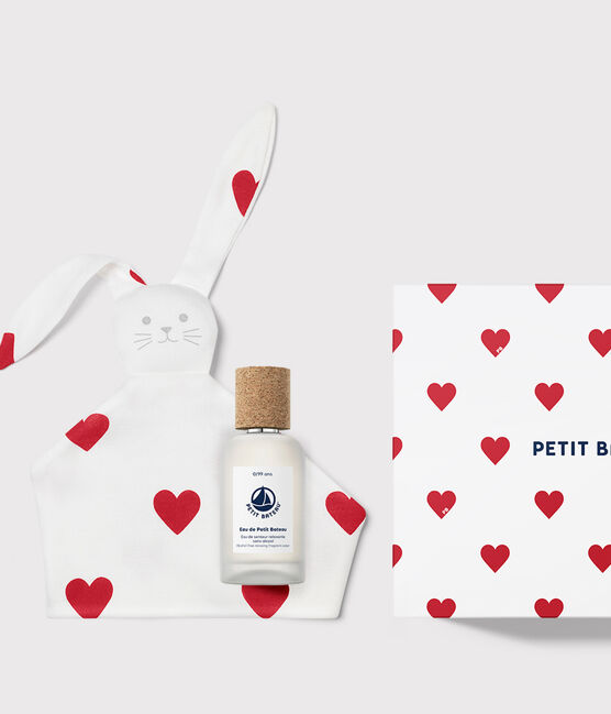 Babyparfüm-Geschenkbox 50 ml & Herztröster blau Floral Citrus Musc