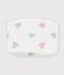 Pochette b&eacute;b&eacute; en coton imprim&eacute; c&oelig;urs weiss/vielfarbig