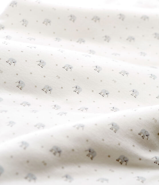 Gemusterter babyschlafsack unisex weiss MARSHMALLOW/weiss MULTICO