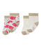 Baby-Mädchen-Socken im 2er-Set weiss LOT