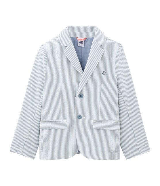 Kinderjacke Jungen blau FONTAINE/weiss MARSHMALLOW