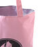 Wasserabweisende Damen-Shopping-Tasche in Uni rosa BABYLONE