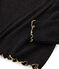 Unterziehpullover mit Glitzer für Damen schwarz NOIR/gelb OR