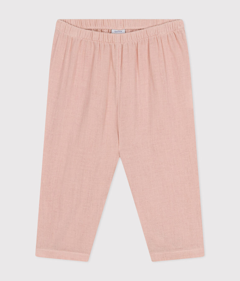Baby-Hose aus Musselin-Stoff rosa