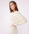 Damen-Pyjama aus Baumwolle mit goldfarbenen Herzen MILK/ DORE