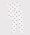 Kinder-Pyjama aus Baumwolle mit Blumenmotiv MARSHMALLOW/ SPI/ MULTICO
