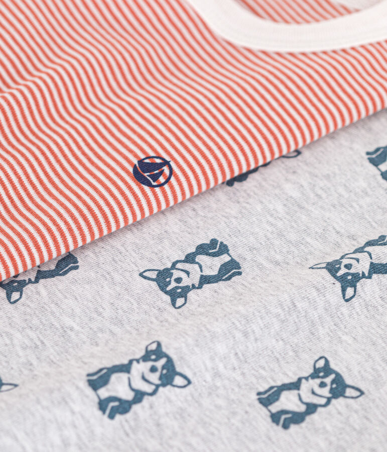 2er-Set Kinder-Pyjamas aus Baumwolle vielfarbig