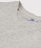 GERADES T-Shirt mit Rundhalsausschnitt aus Bio-Baumwolle Damen grau BELUGA CHINE