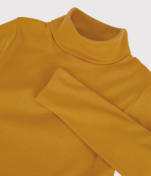 Kinder-Unterziehpullover aus Baumwolle f&uuml;r M&auml;dchen / Jungen gelb