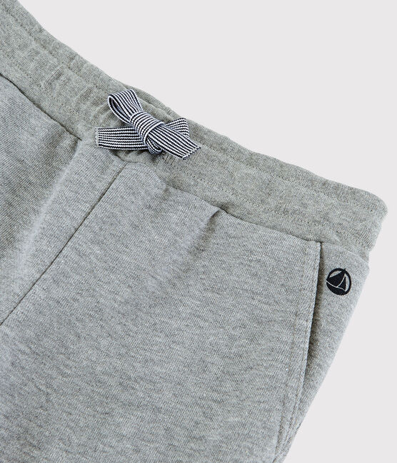 Kinderhose aus Molton für Jungen grau SUBWAY CHINE