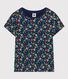 Gemustertes Mädchen-T-Shirt aus leichtem Jerseystoff
