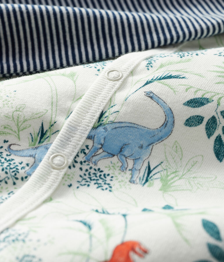 Duo Baby-Kurzoveralls f&uuml;r Jungen aus Rippstrick vielfarbig