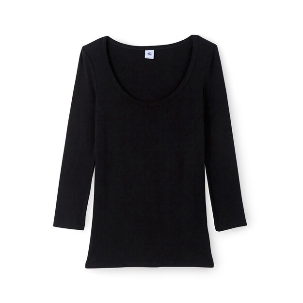 Ikonisches Damen-T-Shirt schwarz Noir