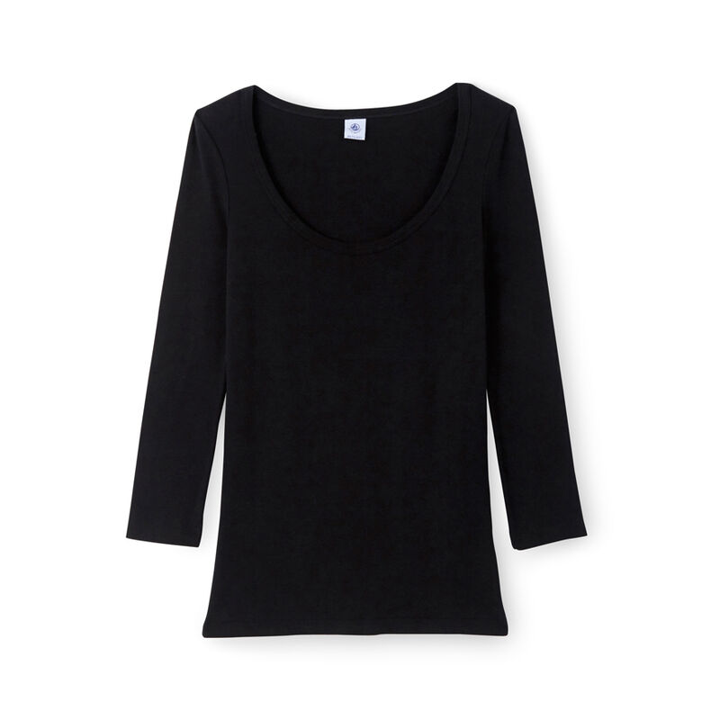 Ikonisches Damen-T-Shirt schwarz Noir